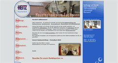 Desktop Screenshot of heitz-haustechnik.de
