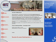 Tablet Screenshot of heitz-haustechnik.de